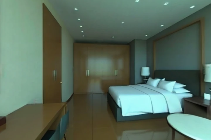 Preview of Modern Hotel Room Interior Design With a Sitting Area