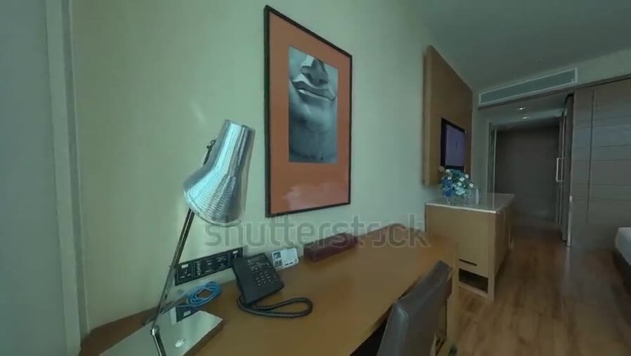Source view for Modern Hotel Room Interior Design With a Sitting Area